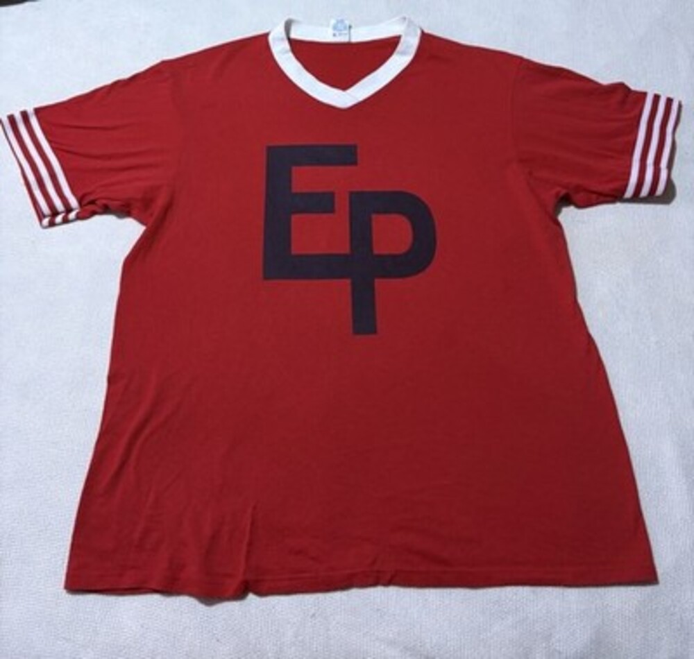 VTG Soffe EP Jersey T Shirt USA Red Ringer Adult XL Single Stitch 80s 90s